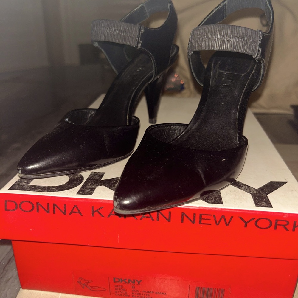 DKNY black heels